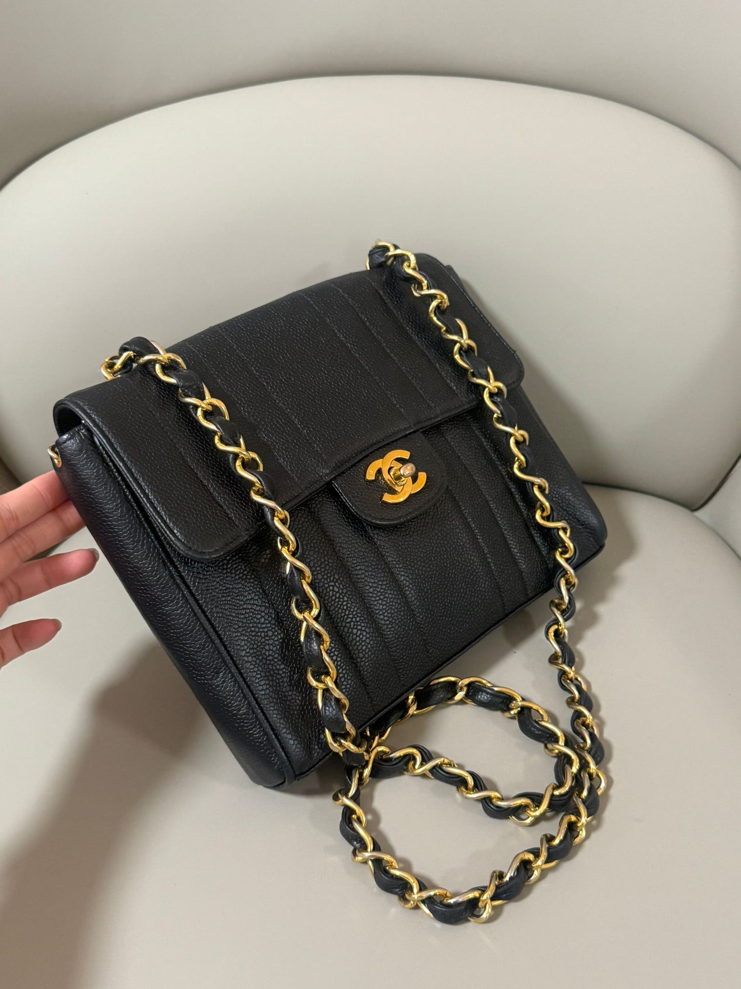Chanel Black Caviar GHW
