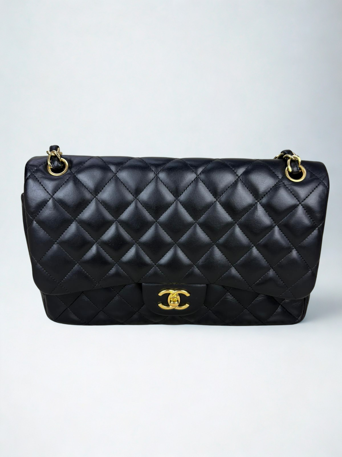 Chanel Jumbo Lambskin GHW Double Flap