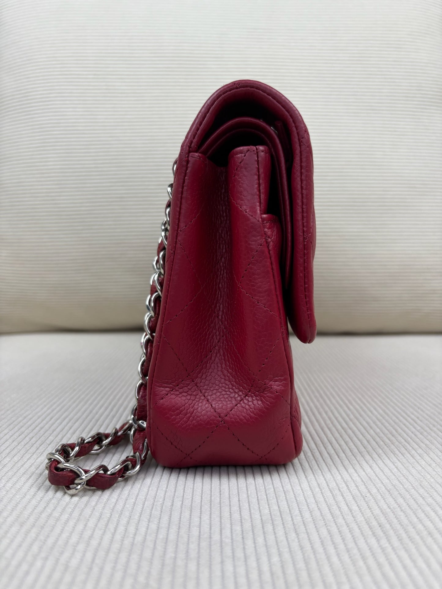 Chanel Medium Caviar Red SHW