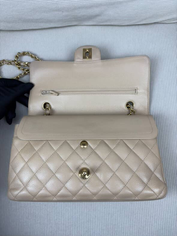 Chanel Beige Caviar GHW