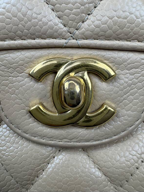 Chanel Beige Caviar GHW