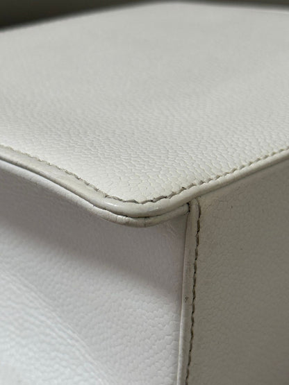 Chanel White Top Handle