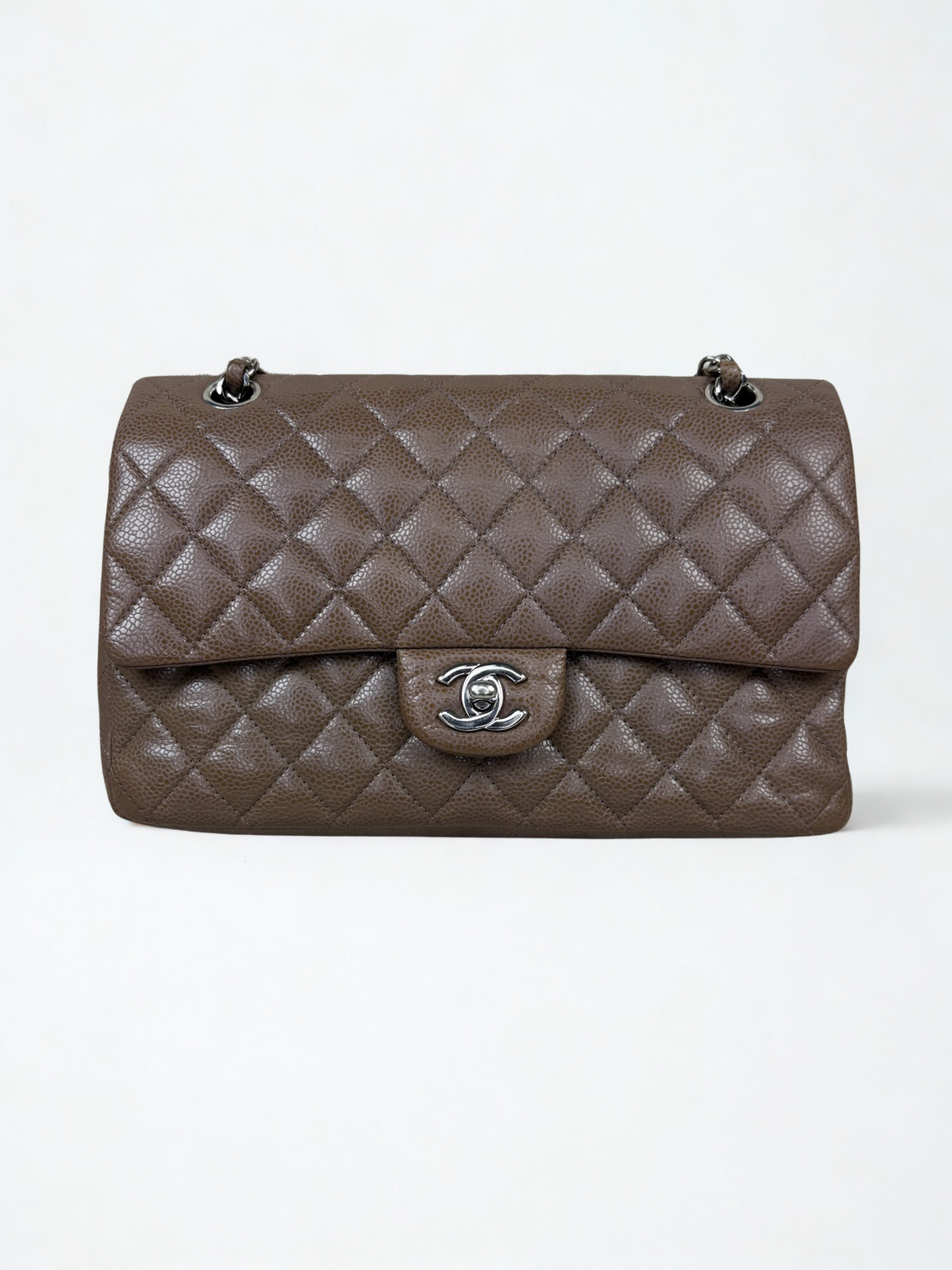 Chanel Caviar Medium Brown SHW