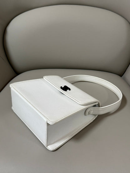 Chanel White Top Handle