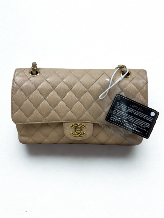 Chanel Beige Caviar GHW