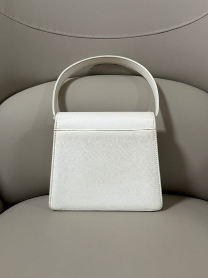 Chanel White Top Handle