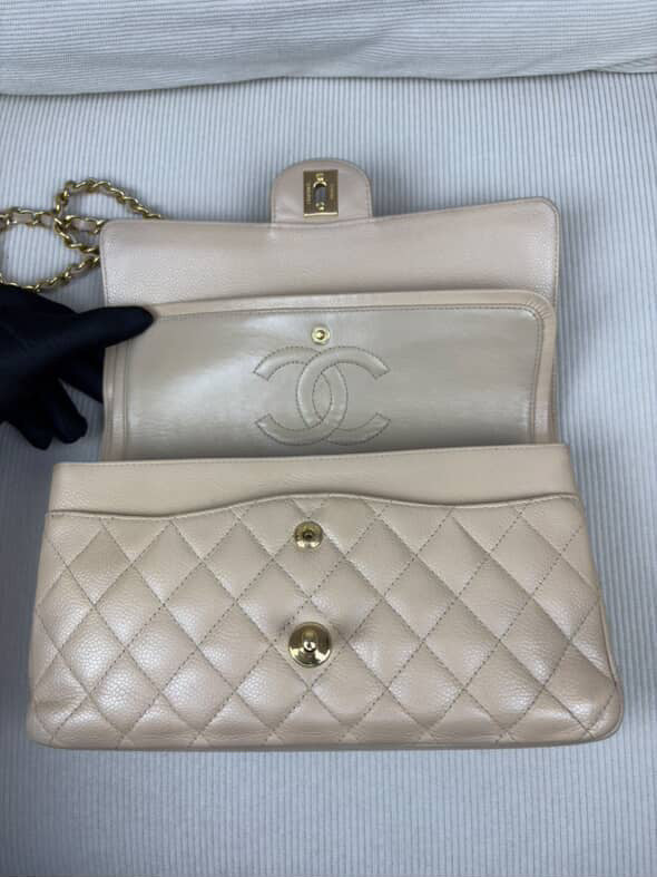 Chanel Beige Caviar GHW