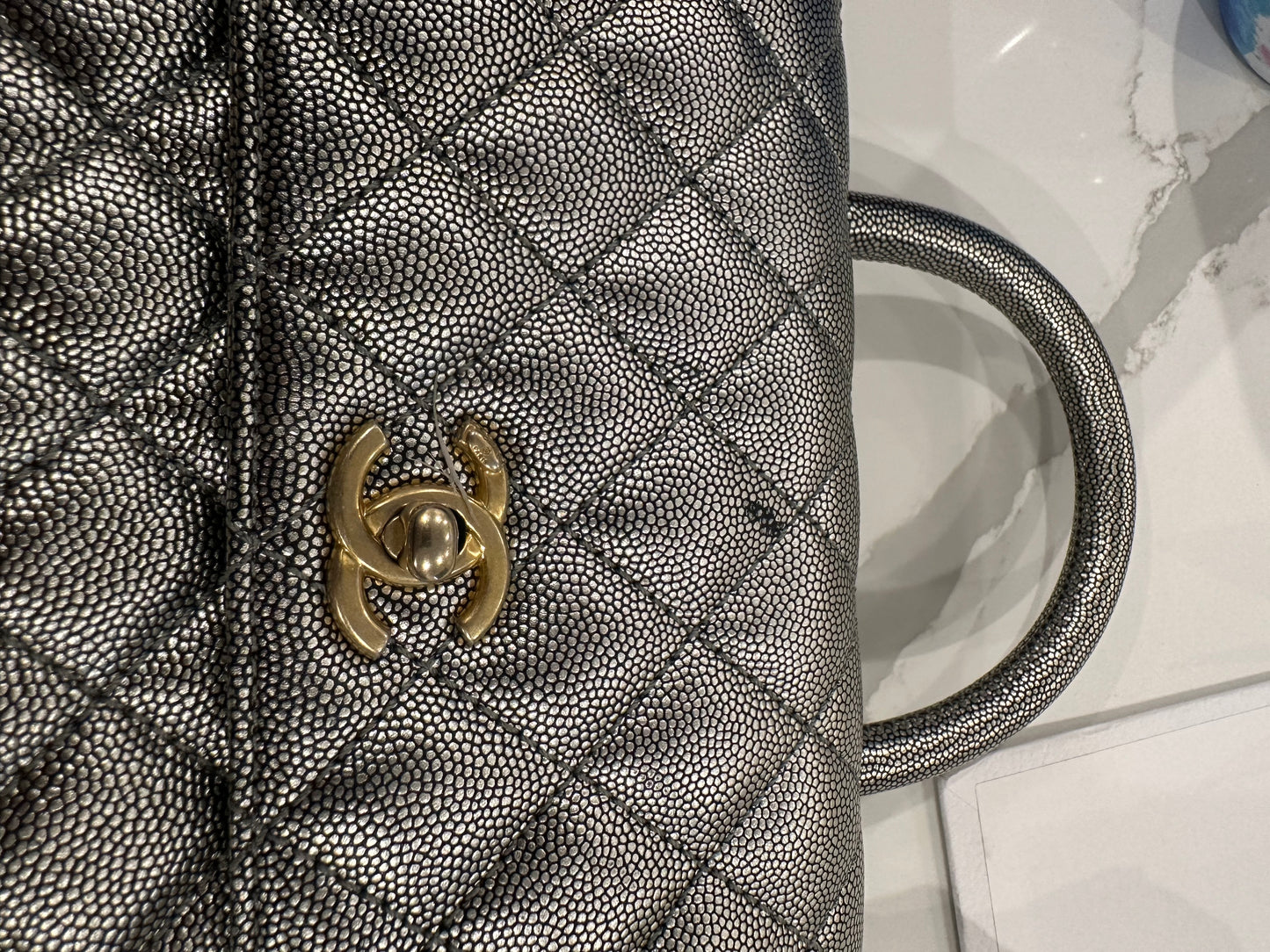 Chanel Metallic Coco Handle Small