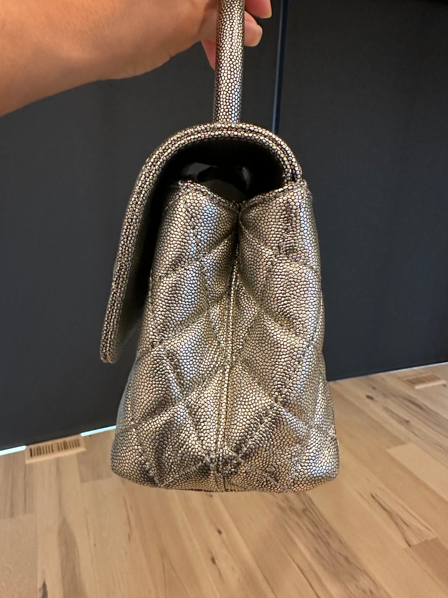 Chanel Metallic Coco Handle Small