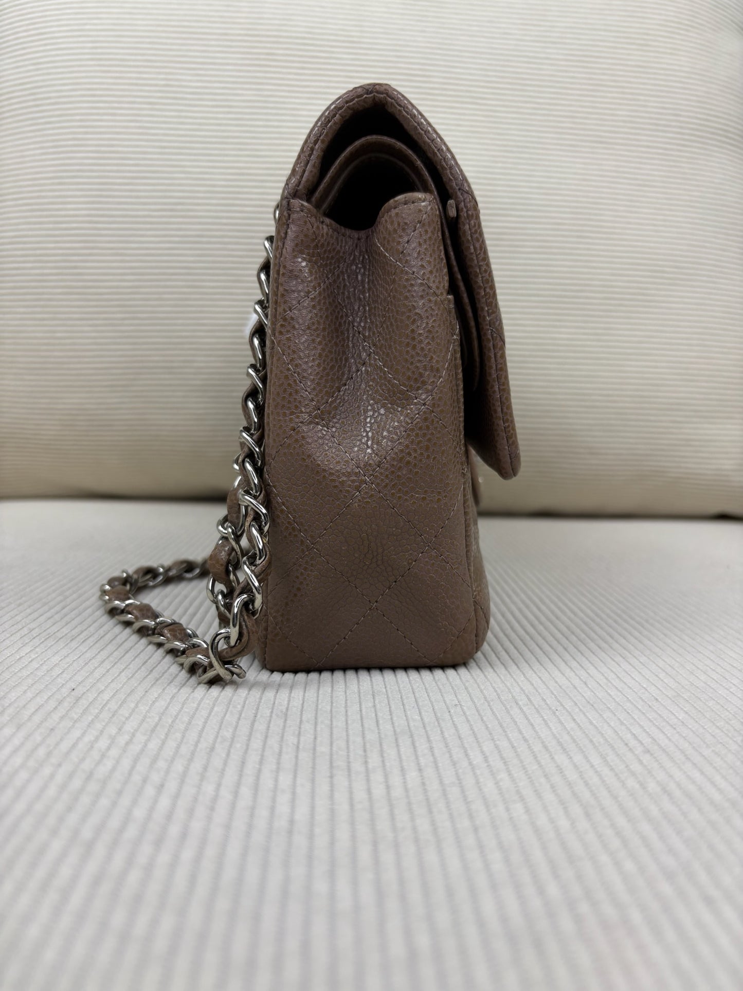 Chanel Caviar Medium Brown SHW