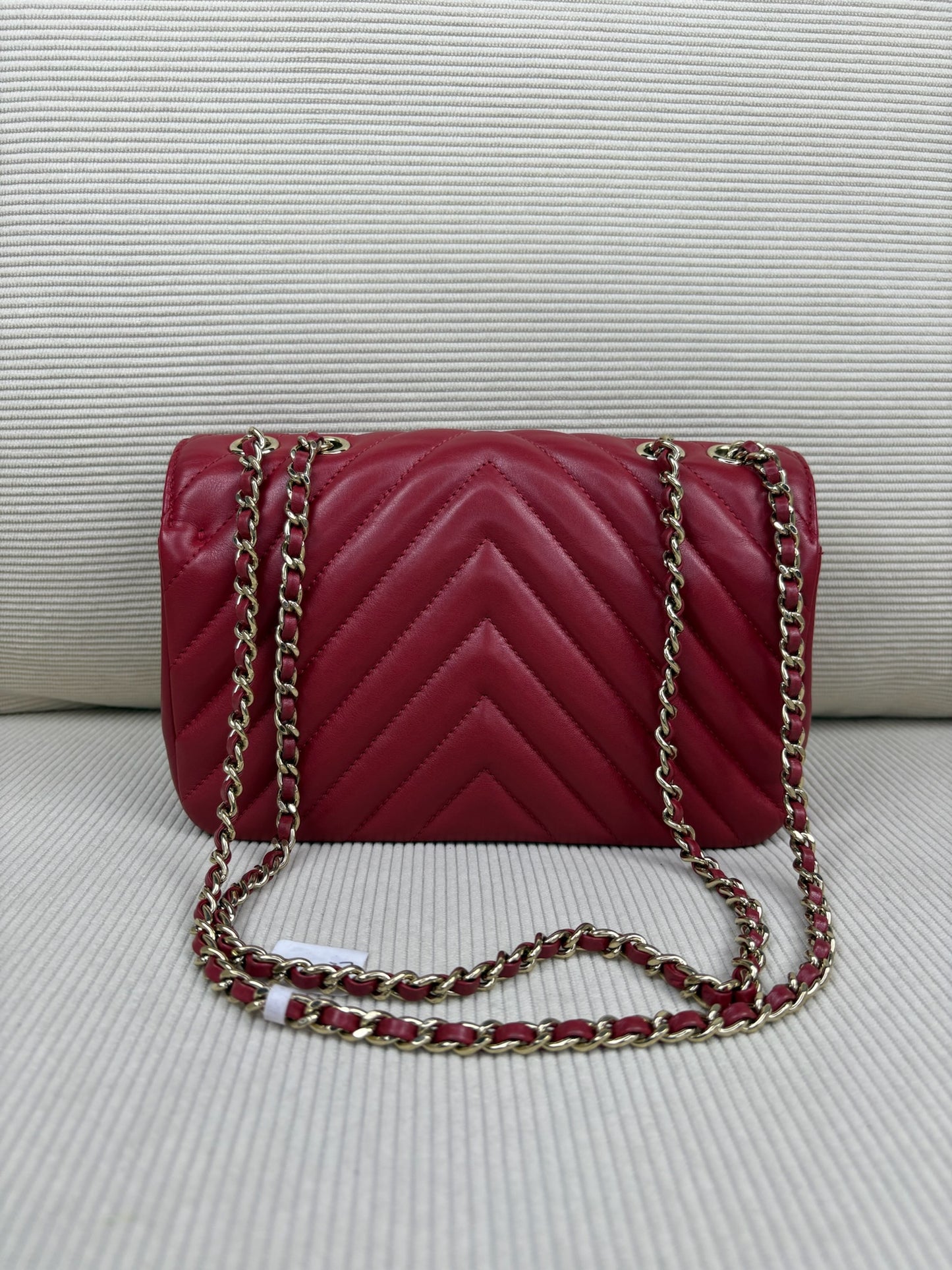 Chanel Chevron Red GHW