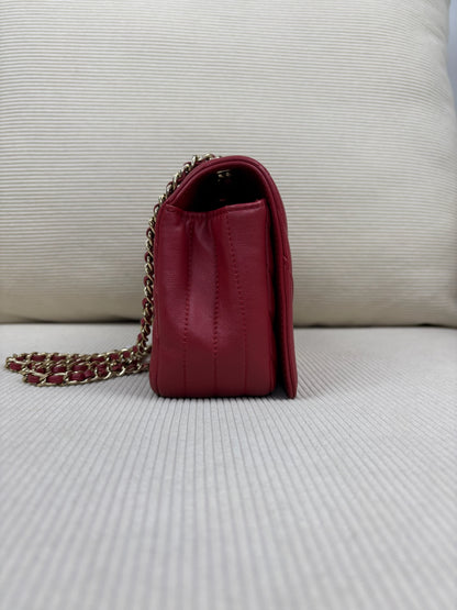 Chanel Chevron Red GHW