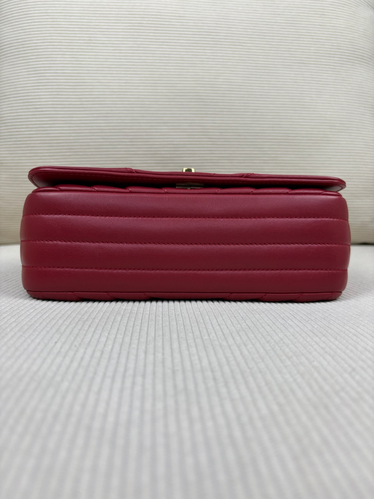 Chanel Chevron Red GHW