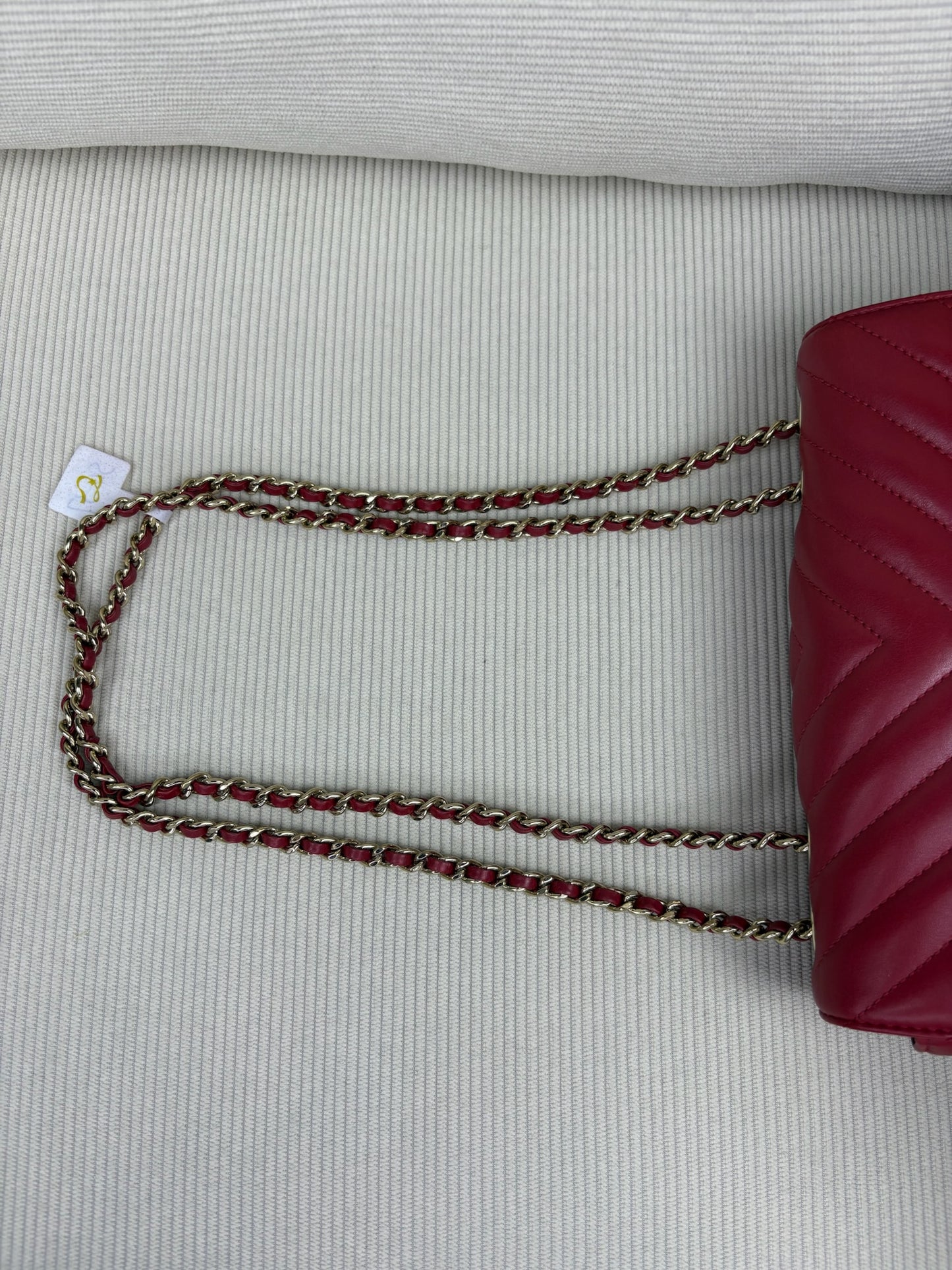 Chanel Chevron Red GHW