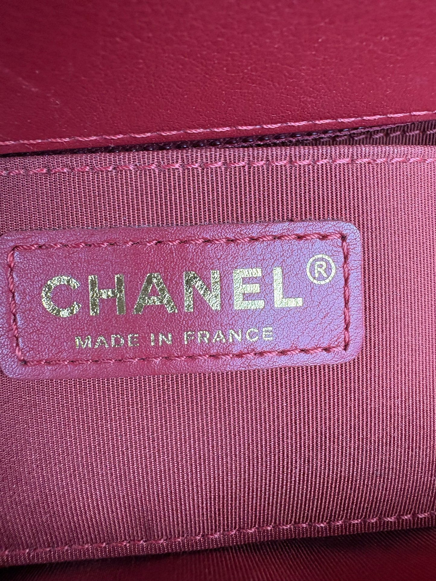 Chanel Chevron Red GHW