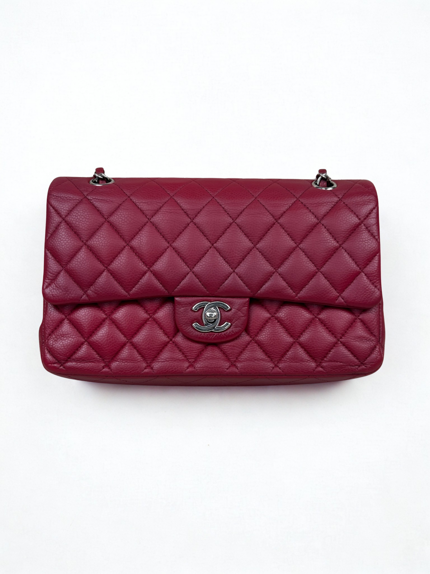 Chanel Medium Caviar Red SHW