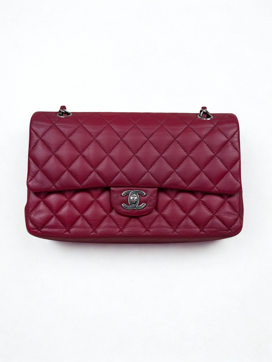 Chanel Medium Caviar Red SHW