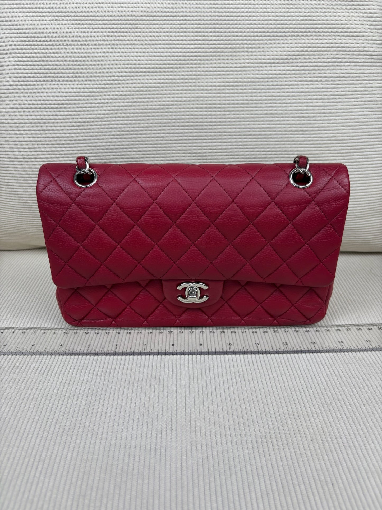 Chanel Medium Caviar Red SHW