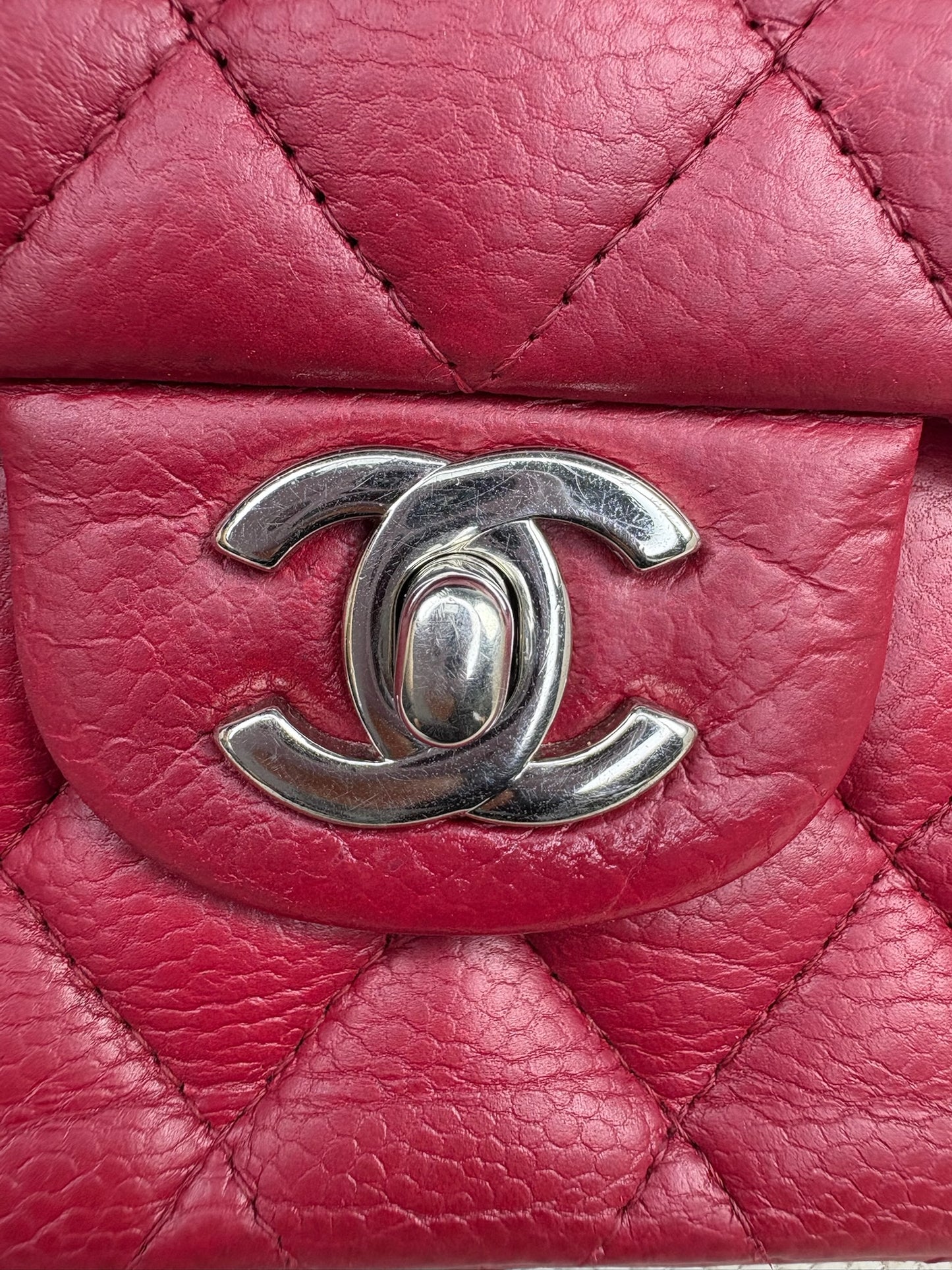 Chanel Medium Caviar Red SHW