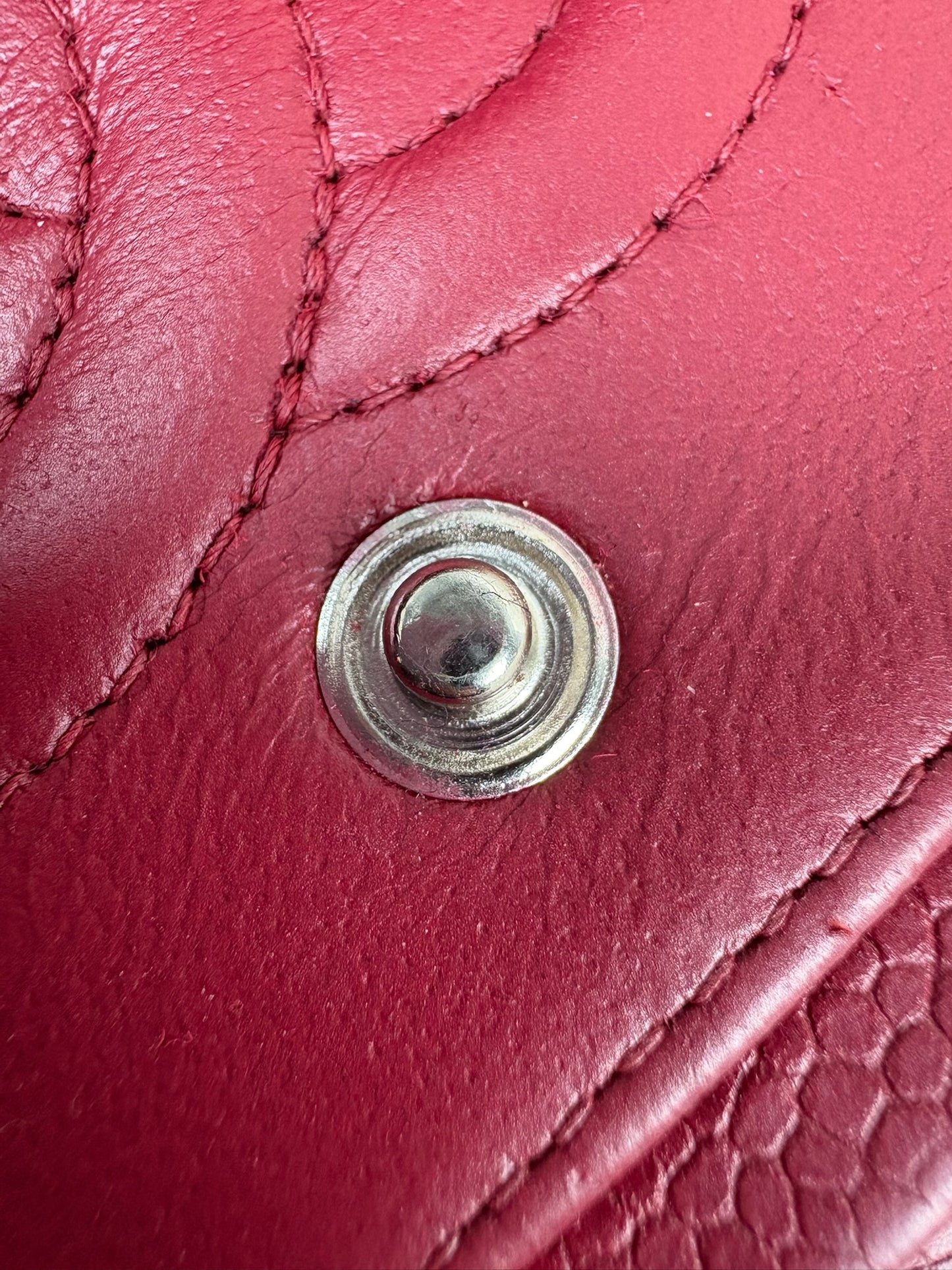 Chanel Medium Caviar Red SHW