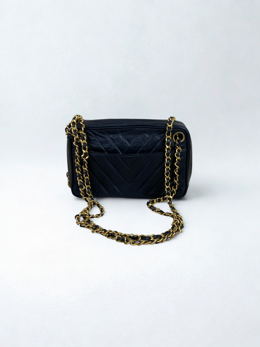 Chanel Chevron Camera Bag
