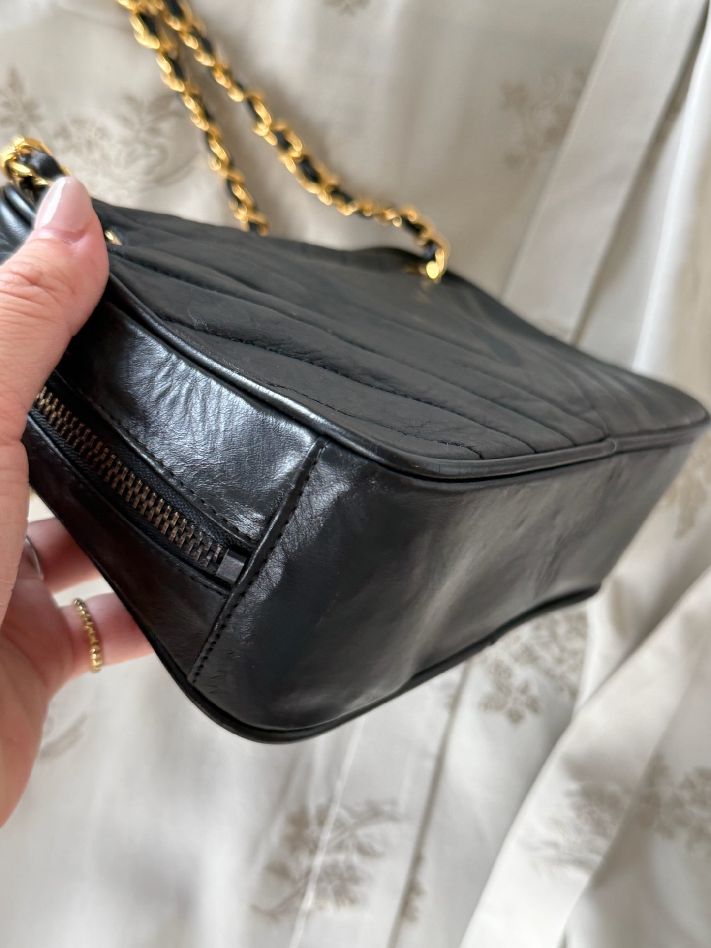 Chanel Chevron Camera Bag