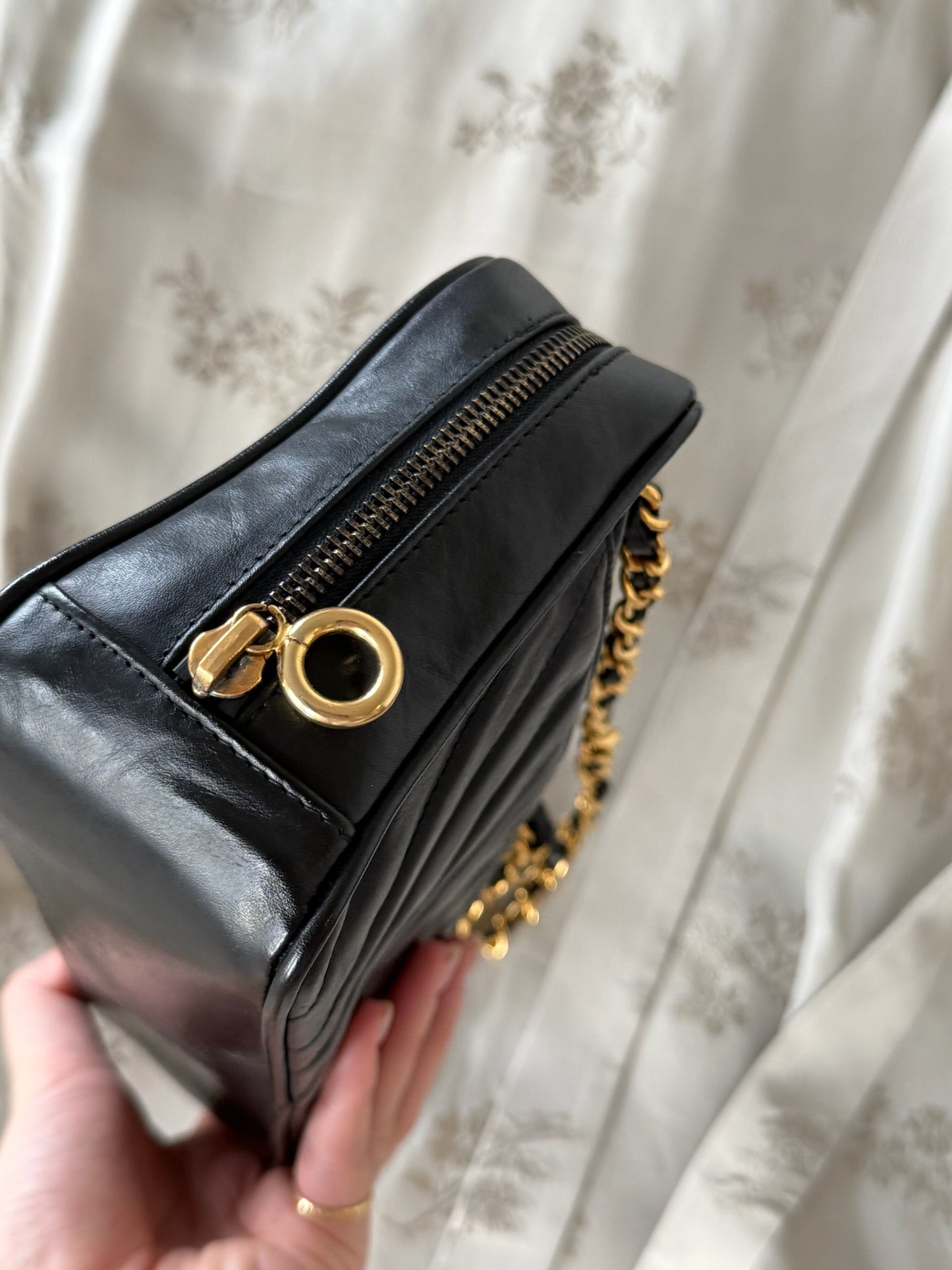 Chanel Chevron Camera Bag