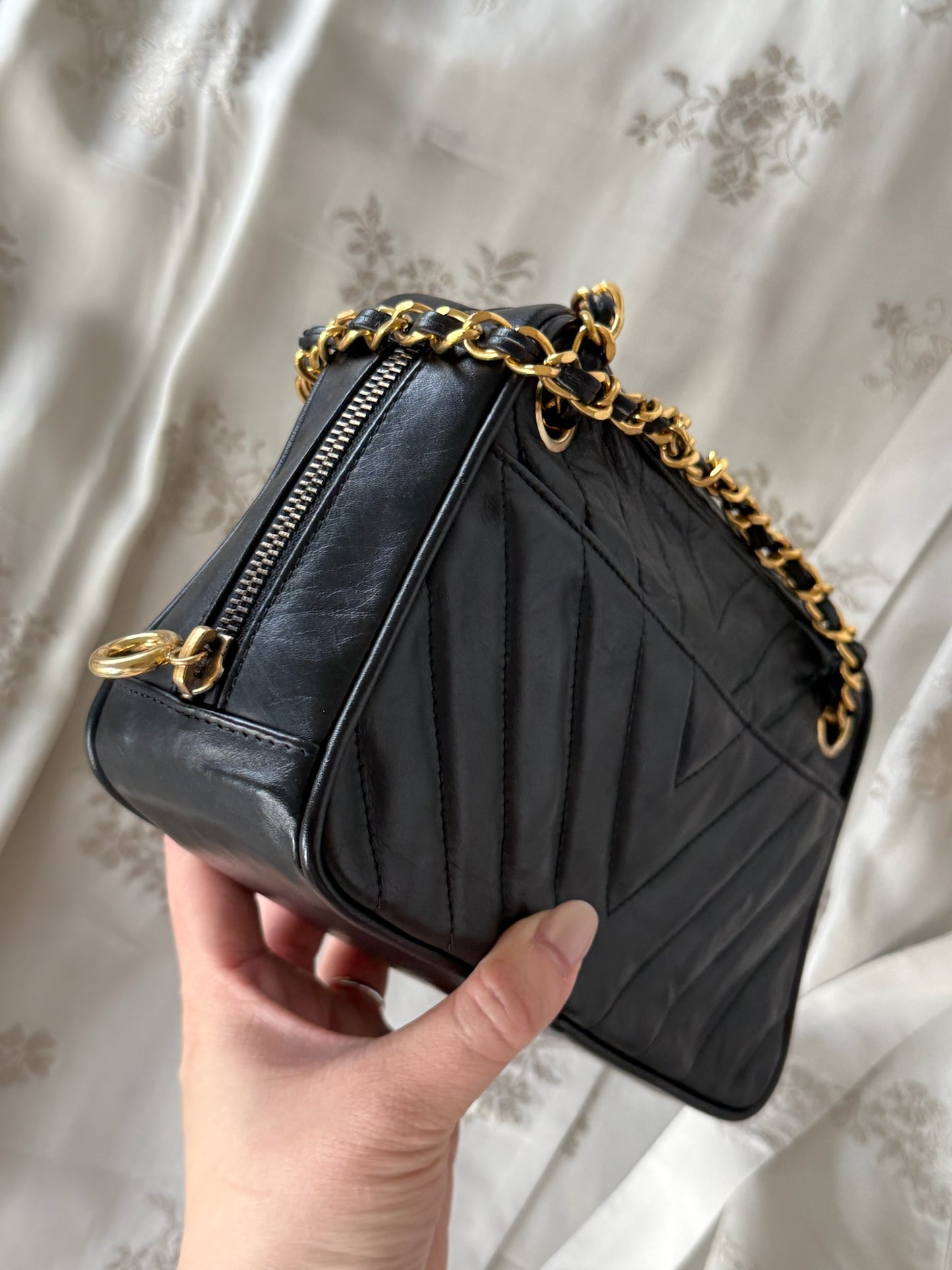 Chanel Chevron Camera Bag