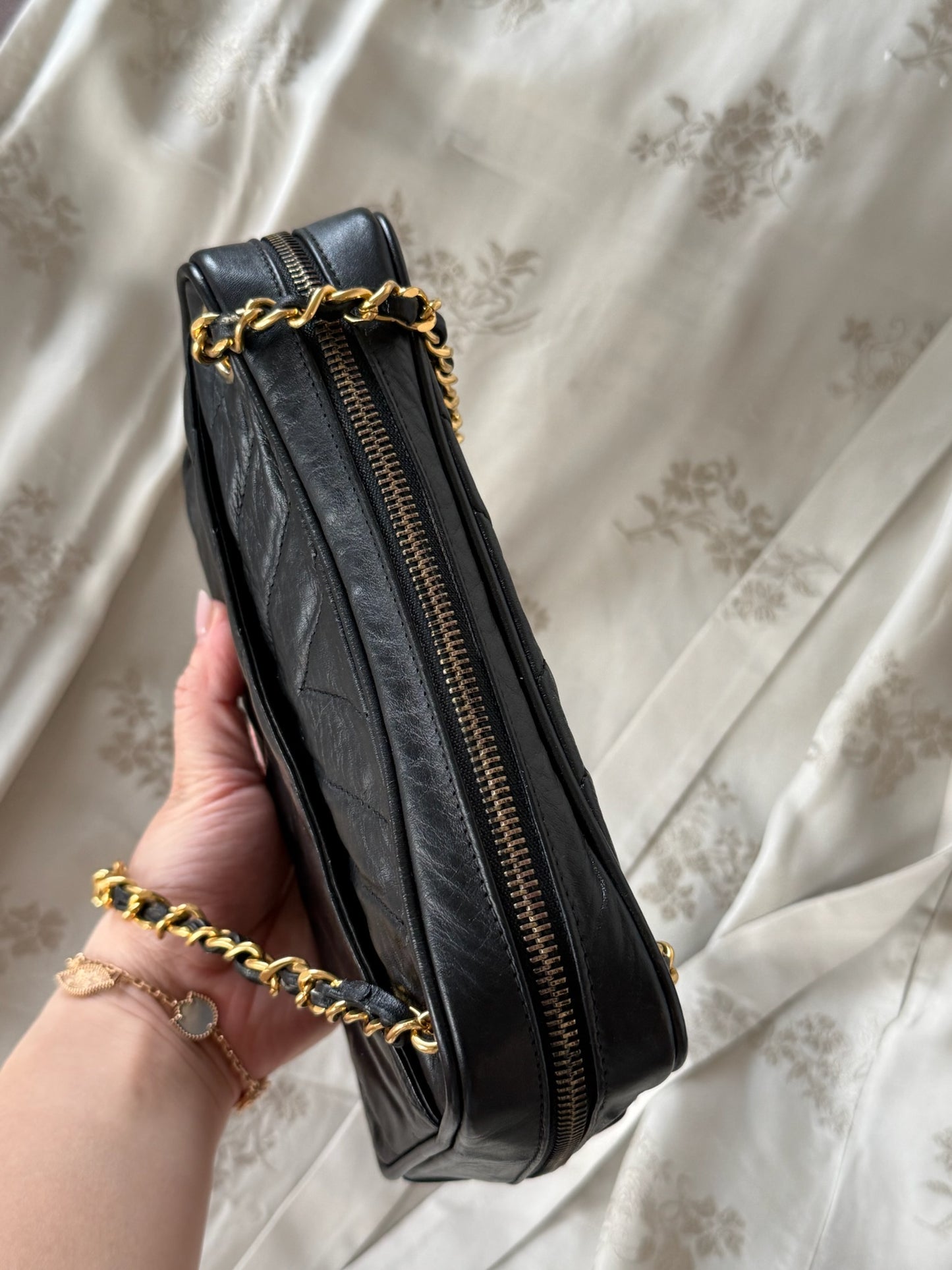 Chanel Chevron Camera Bag