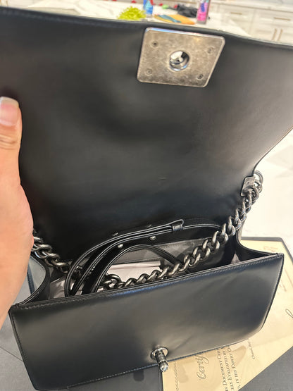 Chanel Old Medium Black Lambskin