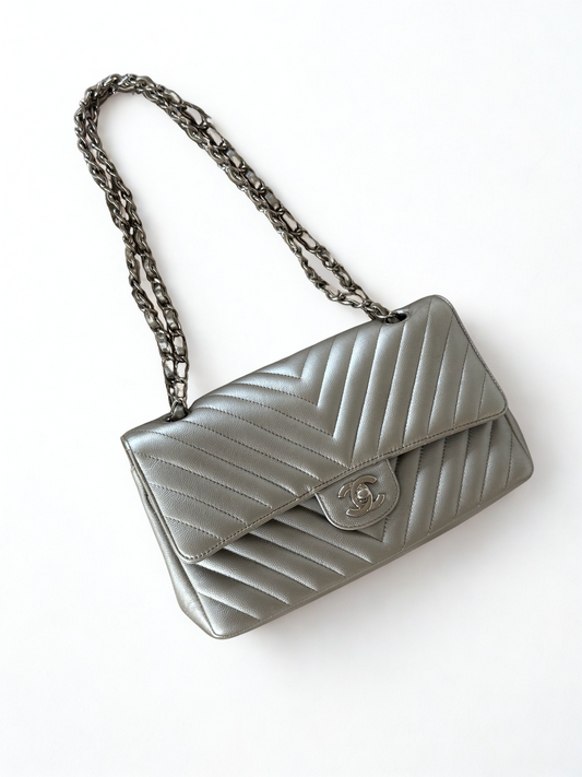 Chanel Medium Caviar Chevron SHW