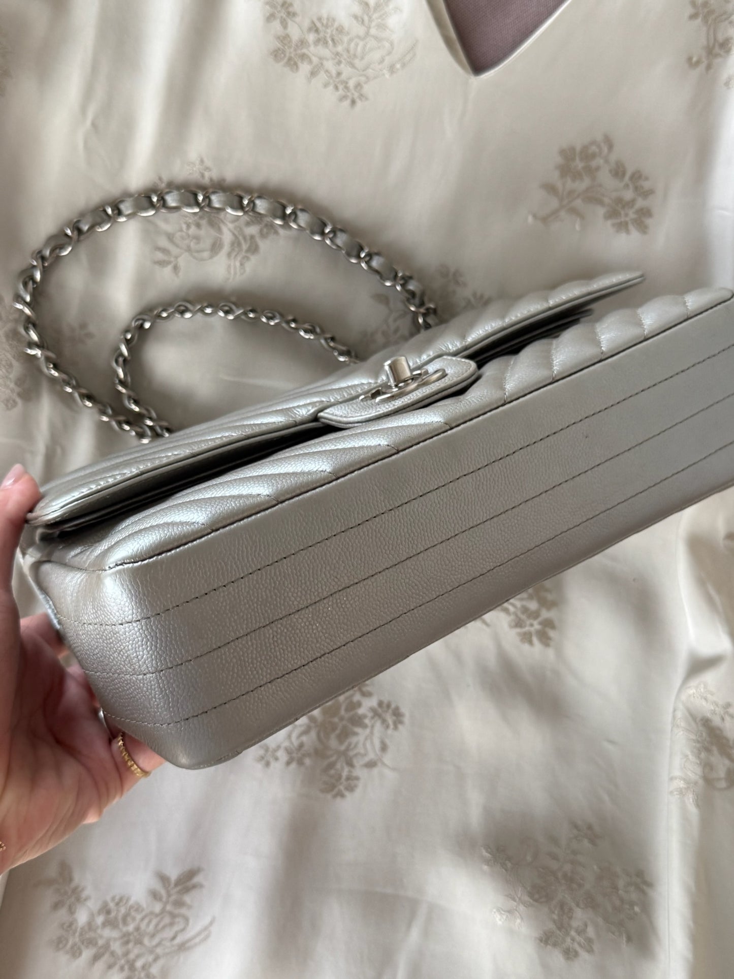 Chanel Medium Caviar Chevron SHW