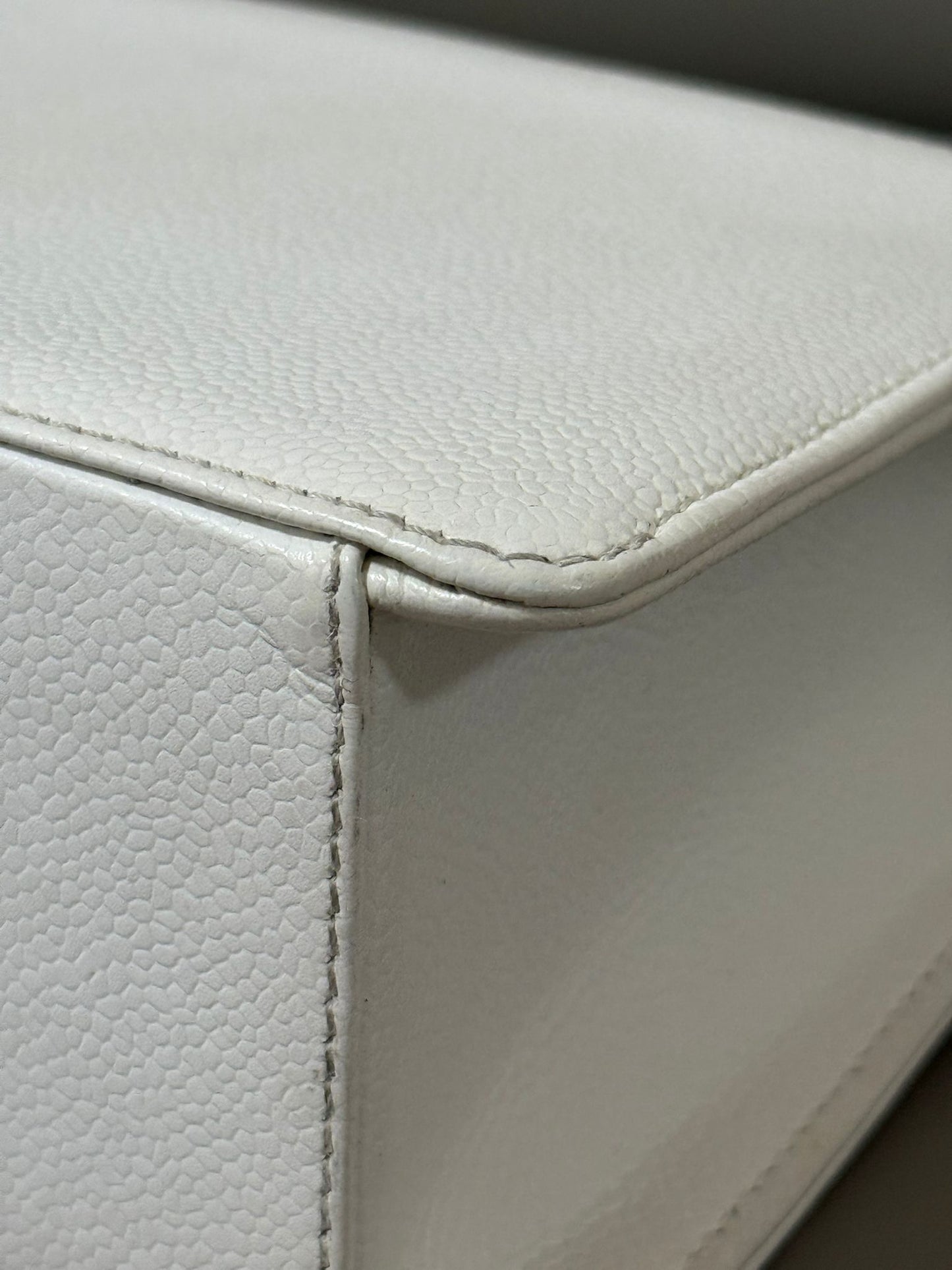 Chanel White Top Handle