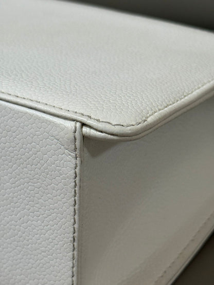 Chanel White Top Handle