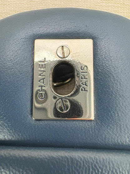Chanel Jumbo Blue Lambskin Double Flap