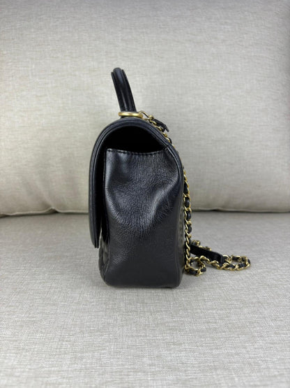 Chanel Top Handle Chevron GHW