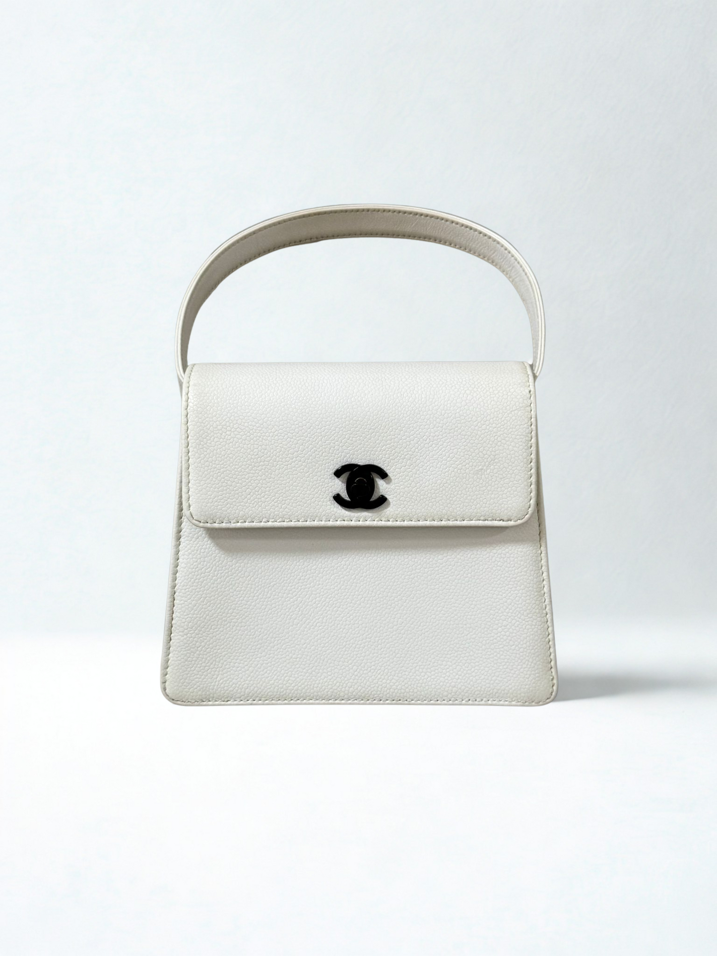 Chanel White Top Handle