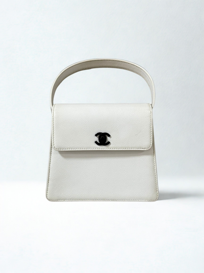 Chanel White Top Handle