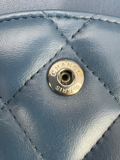 Chanel Jumbo Blue Lambskin Double Flap