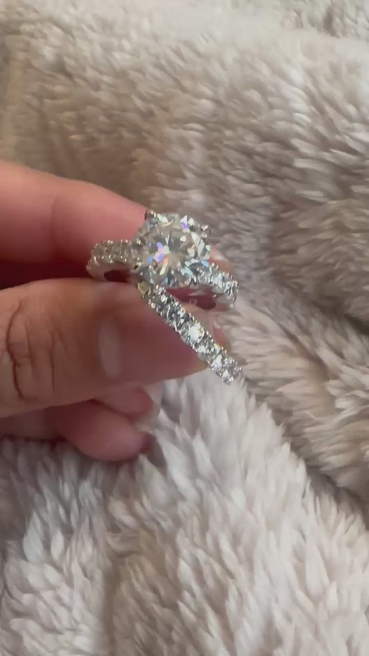 3.7ct Moissanite Gold Plated