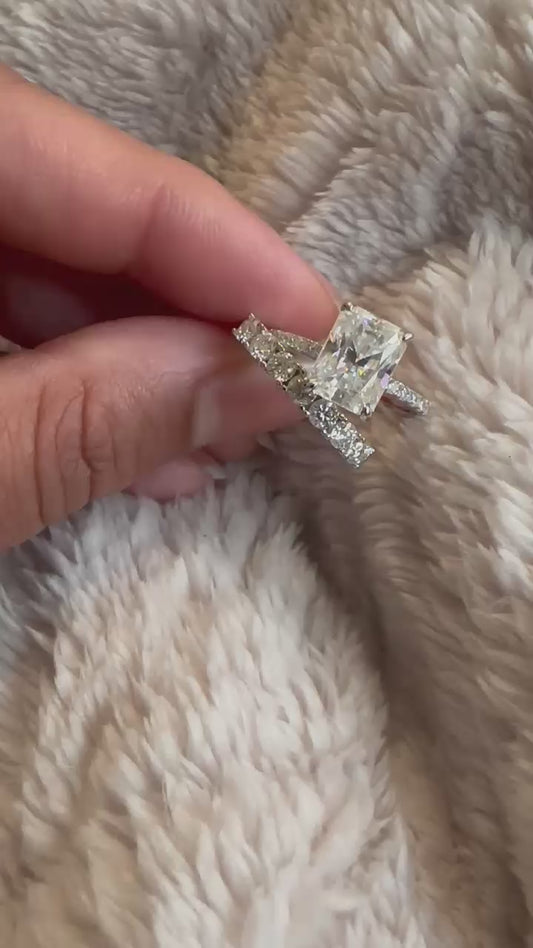 3.7ct Moissanite Gold Plated